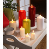STARPAK Bougie cylindrique, diamètre: 60 mm, rouge
