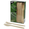PAPSTAR Fourchette en bois 'pure', longueur: 165 mm, par 100