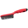 WESTEX Brosse métallique en acier, poignée en plastique