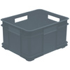 keeeper Caisse de rangement Euro-Box L 'bruno eco', gris