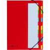 PAGNA trieur DESKORGANIZER Color, 12 poches, rouge
