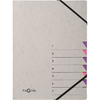 PAGNA Trieur 'Easy Grey', A4, 7 compartiments, gris / lilas