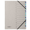 PAGNA Trieur 'Easy Grey', A4, 12 compartiments, gris / bleu