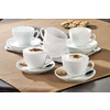 Esmeyer Tasse à cappuccino 'Bistro', set de 6, blanc