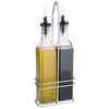 APS Ménagère de table huile & vinaigre, verre/inox, 0,5 L