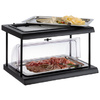 APS Vitrine de buffet DEUX ETAGES GN 1/1, noir