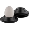 APS Coquetier EGGY, en mélamine, set de 4, noir