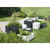 tera Cube à plantes 'Schio Cubo 30', anthracite