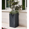 tera Colonne à plantes 'Schio Cubo Alto 80', anthracite