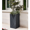 tera Colonne à plantes 'Schio Cubo Alto 80', bianco