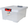EDA Boîte de rangement CLiPSTOCK, 75 litres, PP, transparent