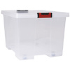 EDA Boîte de rangement CLiPSTOCK, 75 litres, avec roulettes