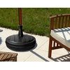 EDA Pied de parasol, plastique, rond, 430 mm, blanc