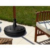 EDA Pied de parasol, plastique, rond, 430 mm, gris foncé