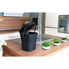 EDA Poubelle à compost, 6 litres, anthracite