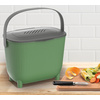 EDA Poubelle à compost avec filtre, vert/anthracite