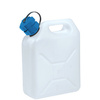 EDA Jerrican, 10 litres, avec bec verseur, blanc