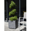poétic Bac à plantes BASALT double paroi, 395 mm, anthracite