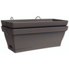 Poétic Set jardinière/soucoupe/support ROMEO, par 2, taupe