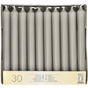 STARPAK Bougie de table, 21 mm, pack de 30, gris