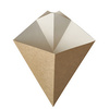 PAPSTAR Cornet à frites 'pure', dimensions: 165 x 195 mm