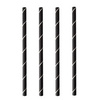 PAPSTAR Paille en papier 'pure', 150 mm, noir / blanc