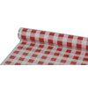 PAPSTAR Nappe en film 'Carreau', rouge / blanc