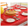 PAPSTAR Assiette en carton 'Happy Birthday', rond, 230 mm