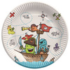 PAPSTAR Assiette en carton 'Pirates', rond, 230 mm