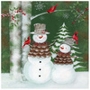 PAPSTAR Serviette à motif de Noël 'Forest Snowmen'