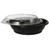 STARPAK Bol à salade avec couvercle, PET, 1.000 ml, noir