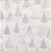 PAPSTAR Serviette à motif de Noël 'Pine Forest', argent