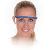 HYGOSTAR Lunettes de protection BLEU, verres transparents