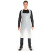 HYGOSTAR Tablier à bavette en LDPE, 35 microns, blanc