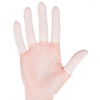 HYGOSTAR Doigtier nitrile, sans poudre, M, blanc
