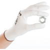 HYGOSTAR Gant de travail Ultra Flex Finger, M, blanc