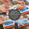 HYGOSTAR Gant en nitrile Rapid-On, L, non poudré, bleu