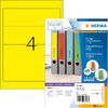 HERMA Etiquette dos de classeur SPECIAL, 192 x 61 mm, jaune