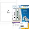 HERMA Etiquette dos de classeur SPECIAL, 192 x 59 mm, blanc