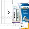 HERMA Etiquette dos de classeur SPECIAL, 297 x 34 mm, blanc