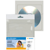 HERMA pochette autocollante pour 1 CD/DVD, en PP,