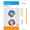 HERMA pochette perforée CD/DVD pour 2 CD, A4, PP,transparent