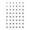 HERMA stickers chiffres 1-540, diamètre: 8 mm, blanc