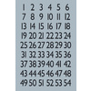 HERMA stickers chiffres 1-100, film argenté, chiffres noir