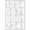HERMA Stickers chiffres 0-9, film en blanc