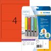 HERMA Etiquette dos de classeur SPECIAL, 192 x 61 mm, rouge