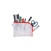 HERMA Pochette à fermeture à zip 'Mesh Bags', A6, rouge