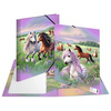 HERMA Chemise à élastique 'Le monde des chevaux', carton, A4