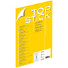 TOP STICK Etiquette CD/DVD, diamètre: 117 mm, blanc