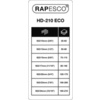 RAPESCO Agrafeuse grande capacité ECO HD-210, noir